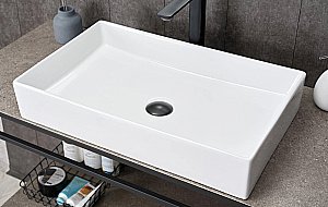 Раковина накладная Gid Geometrico 60,5 N9496 51228 белая купить в интернет-магазине Sanbest