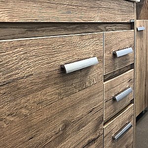 Тумба с раковиной Comforty Марио 00-00004157 75 дуб темный для ванной в интернет-магазине Sanbest