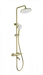 Душевая система с термостатом WONZON & WOGHAND CAPSULE, Брашированное золото (WW-B3031-A3- BG) купить в интернет-магазине сантехники Sanbest