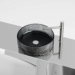 Раковина Ceramica Nova Cristal 36 CN6060 черная купить в интернет-магазине Sanbest