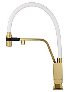 Смеситель для кухни WONZON & WOGHAND WW-88458013-BG(MW) брашированное золото купить в интернет-магазине сантехники Sanbest