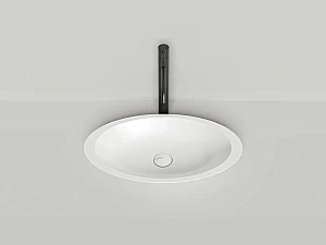 Раковина накладная Salini Callista 02 1101202SM 57,5 из искусственного камня S-Stone, белая матовая купить в интернет-магазине Sanbest