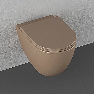 Унитаз подвесной Isvea Infinity 10NF02001SV-2H коричневый матовый, безободковый купить в интернет-магазине Sanbest