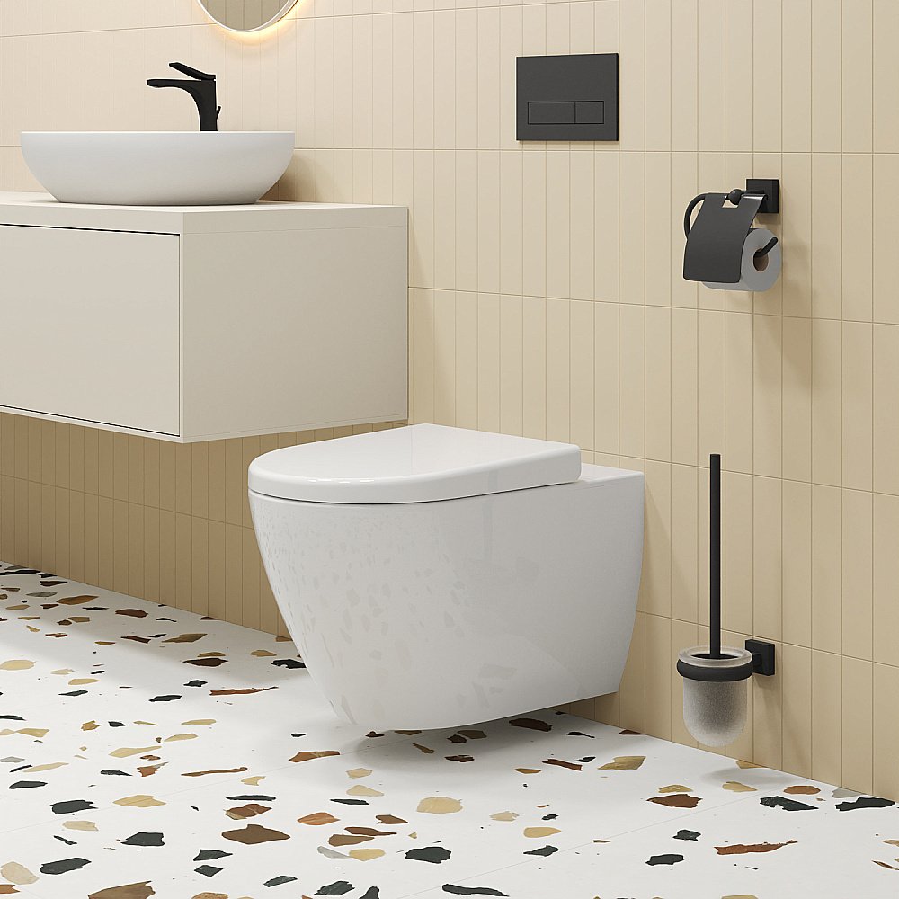 Унитаз подвесной Ambassador Queen 113T20001R безободковый, белый купить в интернет-магазине Sanbest