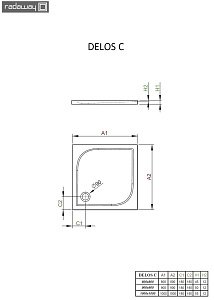 Душевой поддон Radaway Delos C 80х80 купить в интернет-магазине Sanbest