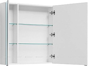 Зеркальный шкаф Aquanet Алвита 80 белый купить в интернет-магазине сантехники Sanbest