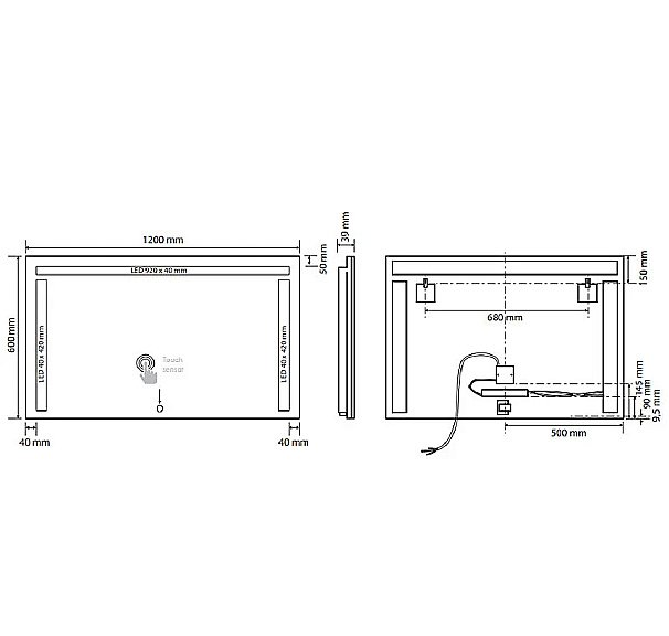Зеркало Bemeta 101401157 хром в ванную от интернет-магазине сантехники Sanbest