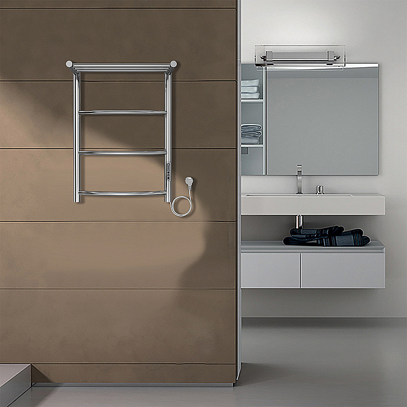 Полотенцесушитель электрический Azario VERONA П3 400х600 AZ04846P хром купить в интернет-магазине сантехники Sanbest