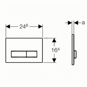 Кнопка для инсталляции Geberit Sigma 50 белый купить в интернет-магазине сантехники Sanbest