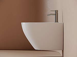 Биде подвесное Ceramica Nova Alba CN11006 белое купить в интернет-магазине Sanbest