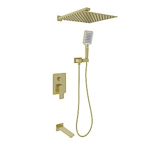 Душевая система Oliveeka D OL-939003-BG золото матовое купить в интернет-магазине сантехники Sanbest