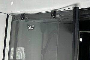 Душевая кабина Royal Bath RB90HK1-T-BL Practic 90х90 стекло прозрачное/профиль черный купить в интернет-магазине Sanbest