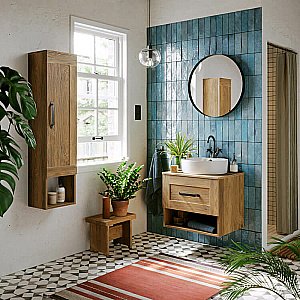 Тумба с раковиной Aqwella Craft 60 CRF0106 дуб балтийский для ванной в интернет-магазине Sanbest