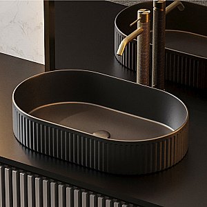 Раковина накладная ABBER Bequem AC2116MB черная матовая купить в интернет-магазине Sanbest