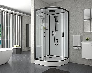 Душевая кабина Niagara Premium NG- 6902-01 BLACK 100x100 купить в интернет-магазине Sanbest