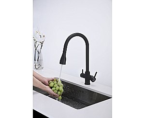 Смеситель для кухни Paulmark Lange La214212-AN антрацит купить в интернет-магазине сантехники Sanbest