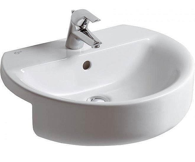 Раковина врезная сверху столешницы Ideal Standard Connect 55 E792301 белая купить в интернет-магазине Sanbest
