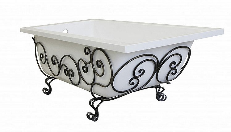 Ванна Эстет Дельта 150x75 цвет по RAL c блестками купить в интернет-магазине Sanbest