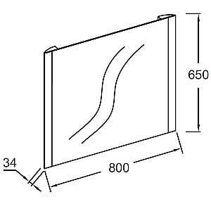 Зеркало Jacob Delafon EB1472-NF 80 в ванную от интернет-магазине сантехники Sanbest
