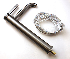 Смеситель для раковины Bronze de Luxe OMG! 9008GM графит матовый купить в интернет-магазине сантехники Sanbest