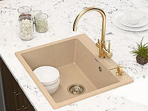 Смеситель для кухни Paulmark Essen Es213211-G Золото купить в интернет-магазине сантехники Sanbest