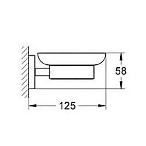 Мыльница Grohe Essentials 40444001 купить в интернет-магазине сантехники Sanbest