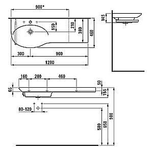 Раковина Laufen Palace 8.1670.6.000.104.1 белая купить в интернет-магазине Sanbest