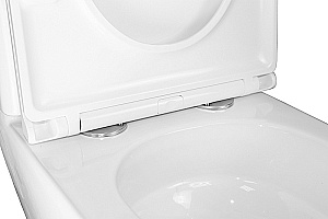 Унитаз напольный Azario Joy AZ-2168-UQ3 белый, безободковый, с бачком, с крышкой микролифт, слив торнадо купить в интернет-магазине Sanbest