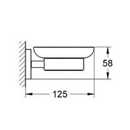 Мыльница Grohe Essentials 40444001 купить в интернет-магазине сантехники Sanbest