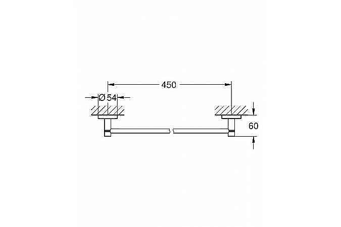 Полотенцедержатель Grohe Essentials New 40688001 купить в интернет-магазине сантехники Sanbest