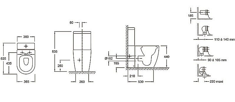Cмеситель для раковины Jacob Delafon CLEO 1889 E24309-CP хром купить в интернет-магазине сантехники Sanbest