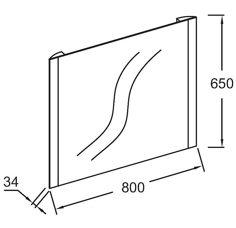Зеркало Jacob Delafon EB1472-NF 80 в ванную от интернет-магазине сантехники Sanbest
