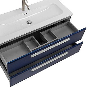 Тумба с раковиной Cezares ECO-CER-N 120 ECO-CER-N-1200-2C-SO-SPF-P сапфир для ванной в интернет-магазине Sanbest