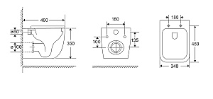 Унитаз подвесной Vincea Era VT1-58TFS белый, безободковый, с крышкой микролифт, слив торнадо купить в интернет-магазине Sanbest