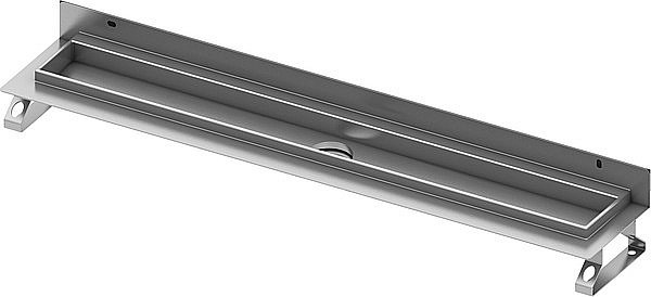 Душевой лоток TECE Drainline plate II 601201 120 пристенный, хром купить в интернет-магазине Sanbest