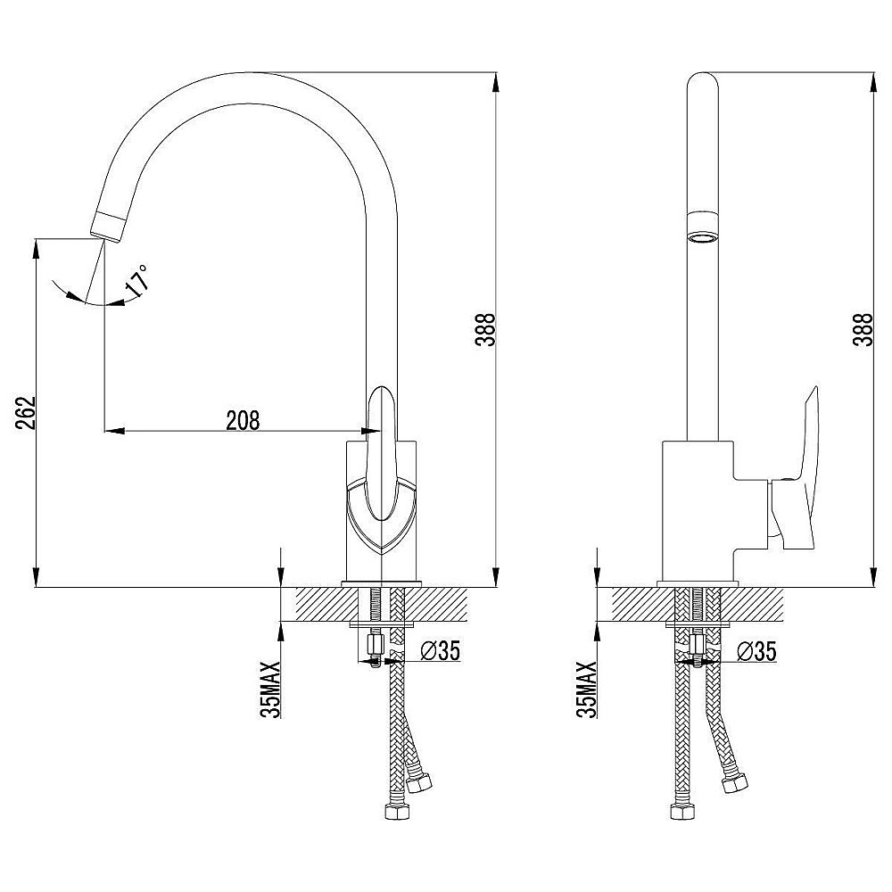 Смеситель для кухни Lemark Mars LM3505C купить в интернет-магазине сантехники Sanbest
