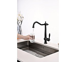 Смеситель для кухни Paulmark Retro Re213226-AN антрацит купить в интернет-магазине сантехники Sanbest