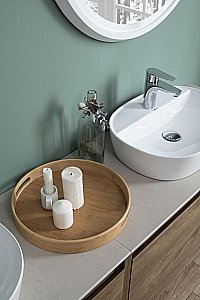 Раковина накладная Aquanet Lake-2 50 211287 белая купить в интернет-магазине Sanbest