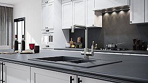 Смеситель для кухни Paulmark Logas Lo213021-NI Никель купить в интернет-магазине сантехники Sanbest