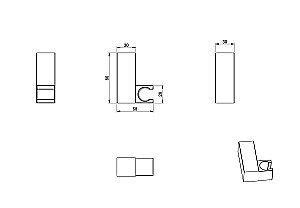 Настенный держатель WONZON & WOGHAND, Хром (WW-994220-CR) купить в интернет-магазине сантехники Sanbest
