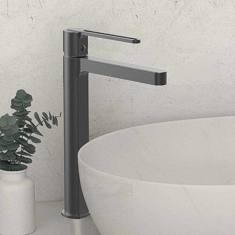 Смеситель для раковины Vincea Rondo VBF-1R2GM вороненая сталь купить в интернет-магазине сантехники Sanbest