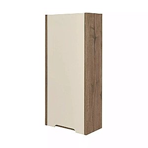 Шкаф подвесной Акватон Оливия 35 бежевый/дуб веллингтон для ванной в интернет-магазине сантехники Sanbest