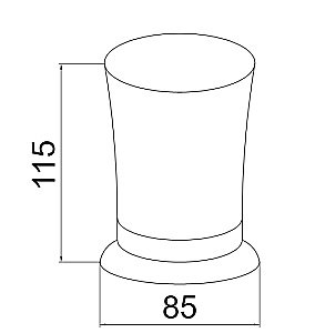 Стакан для зубных щеток Boheme Imperiale 10412 купить в интернет-магазине сантехники Sanbest