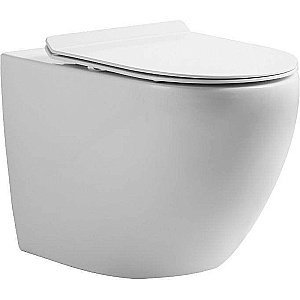 Унитаз подвесной Orange CI07-150W+APB100 безободковый, с крышкой микролифт, с инсталляцией, белый/кнопка хром купить в интернет-магазине Sanbest