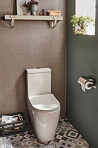 Унитаз напольный Jacob Delafon Soprano ETAK212-0/UJAK102-0 безободковый, с бачком, белый купить в интернет-магазине Sanbest