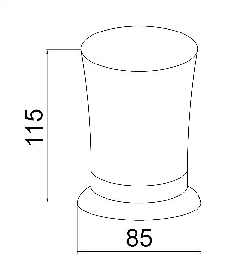 Стакан для зубных щеток Boheme Imperiale 10412 купить в интернет-магазине сантехники Sanbest
