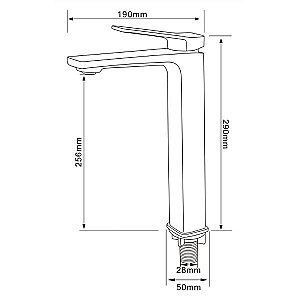 Смеситель для раковины Comforty FC071B-CCT хром купить в интернет-магазине сантехники Sanbest