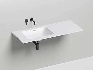 Раковина врезная снизу столешницы Salini MAREA 06 1802206M 55 из искусственного камня S-Stone, белая матовая купить в интернет-магазине Sanbest