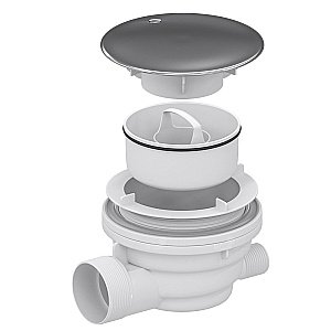 Сифон для поддона RGW Velplex QYD-01 хром купить в интернет-магазине сантехники Sanbest