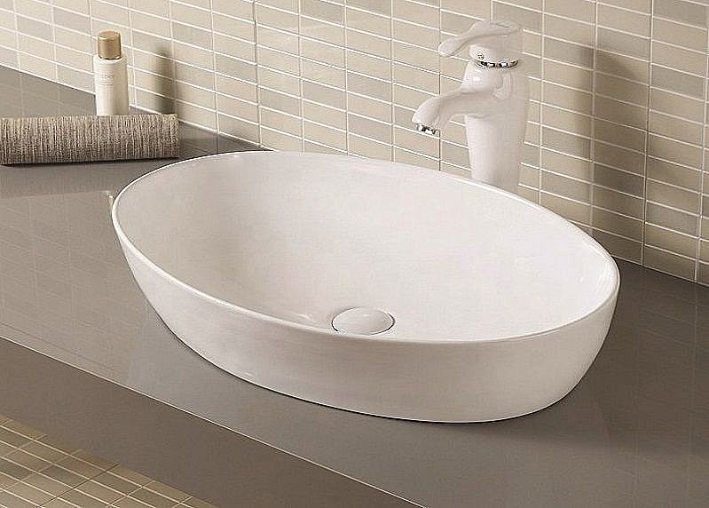 Раковина накладная Ceramalux N 62 9433 белая купить в интернет-магазине Sanbest
